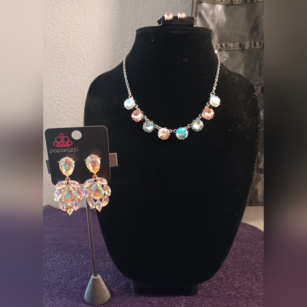 Paparazzi Multicolor Necklace and Earring Set